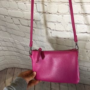 Pink crossbody purse